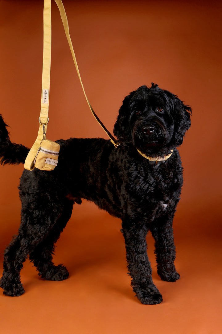 Waxed Canvas Pick-Up Bag Holder - Yellow