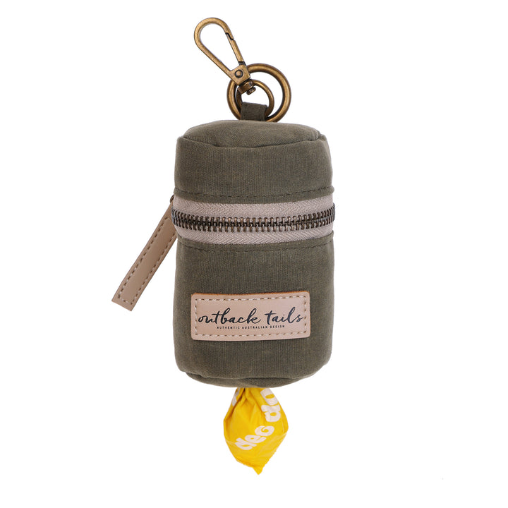 Waxed Canvas Pick-Up Bag Holder - Green