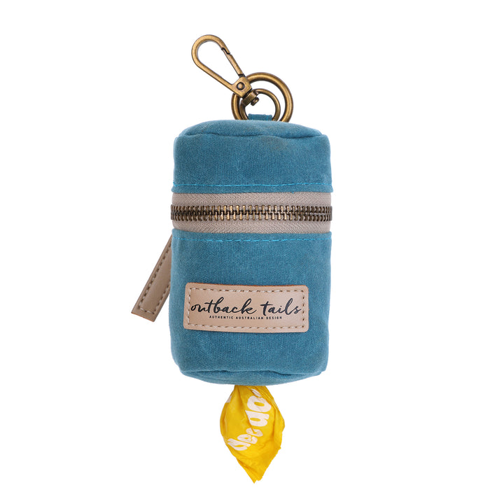 Waxed Canvas Pick-Up Bag Holder - Blue