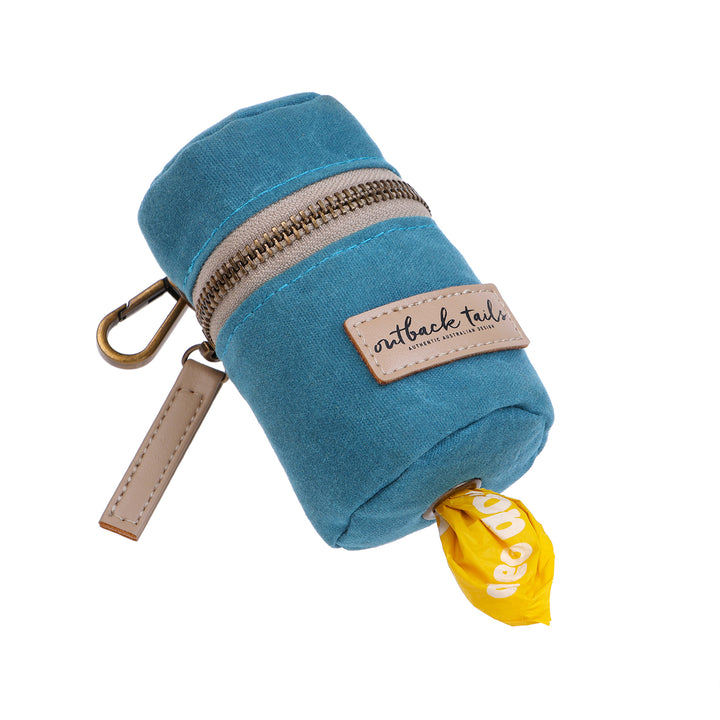 Waxed Canvas Pick-Up Bag Holder - Blue