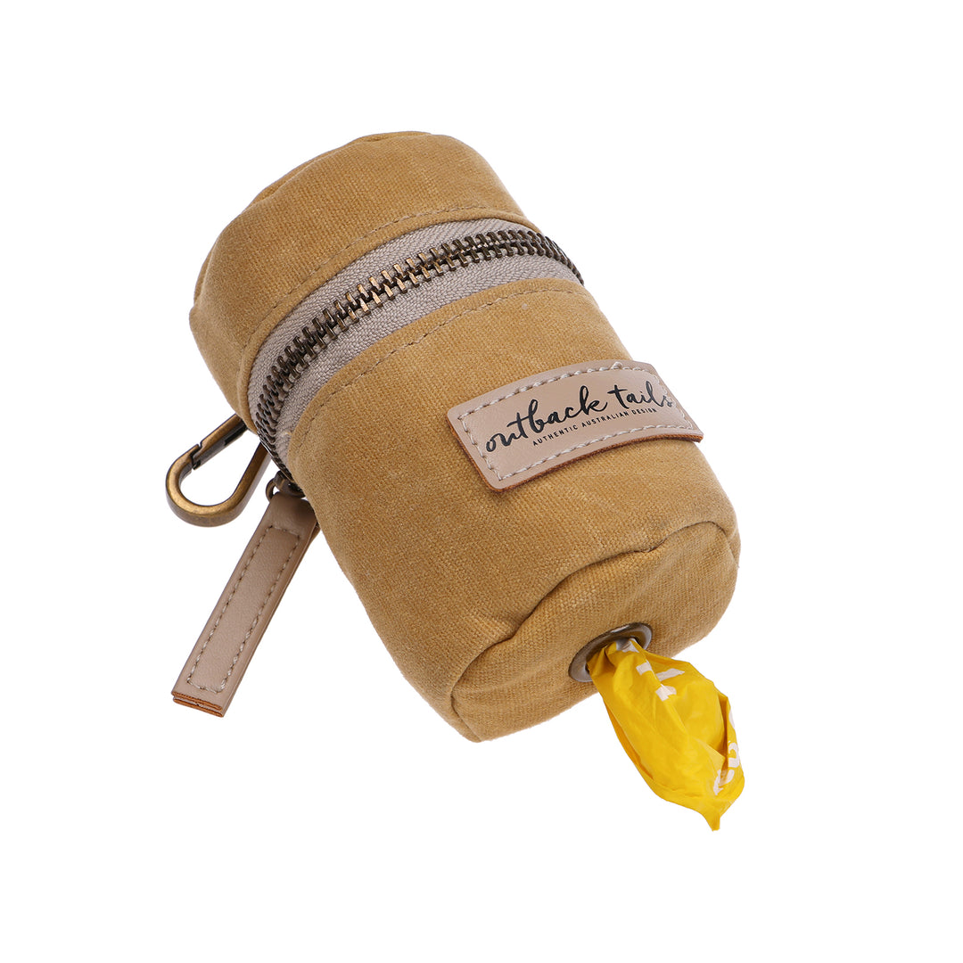 Waxed Canvas Pick-Up Bag Holder - Yellow