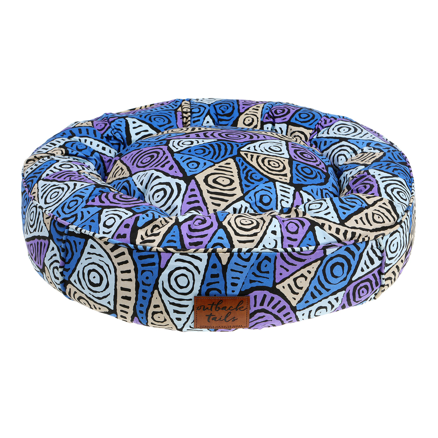 Round Therapeutic Dog Bed - Salt Lakes