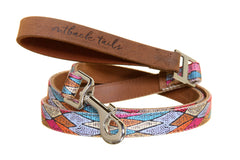 Leather Dog Lead - Sand Dunes