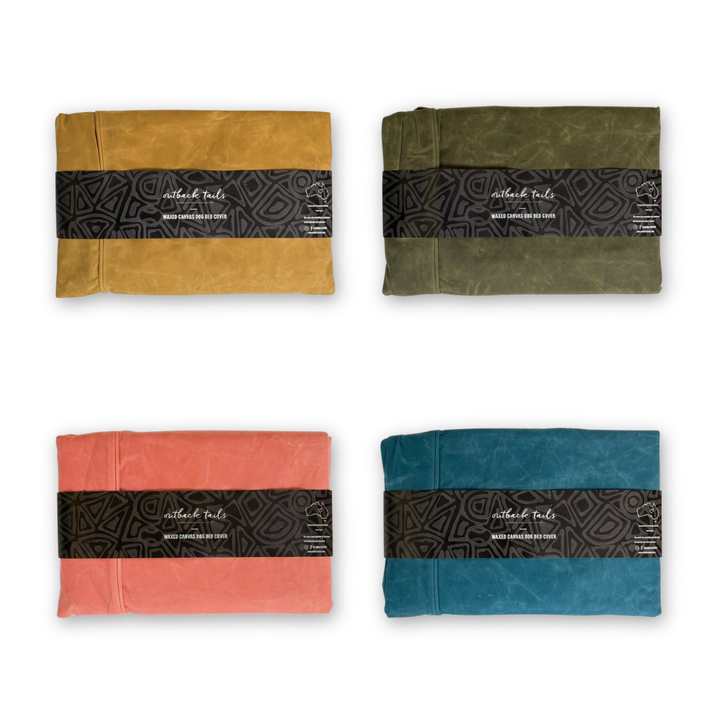 Waxed Canvas Dog Bed Cover