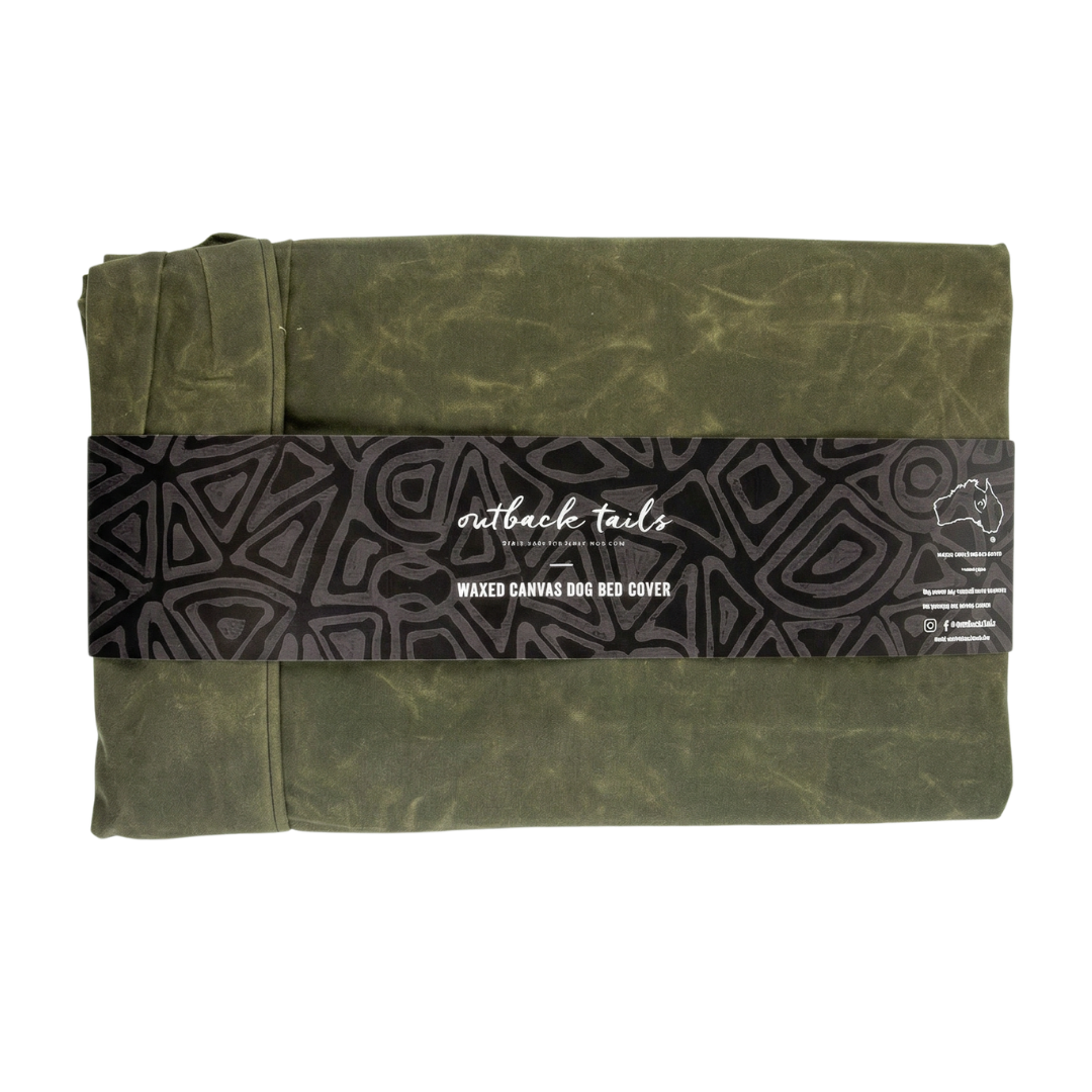 Waxed Canvas Dog Bed Cover