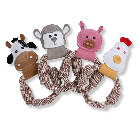 Rope & Ring Animal Toy