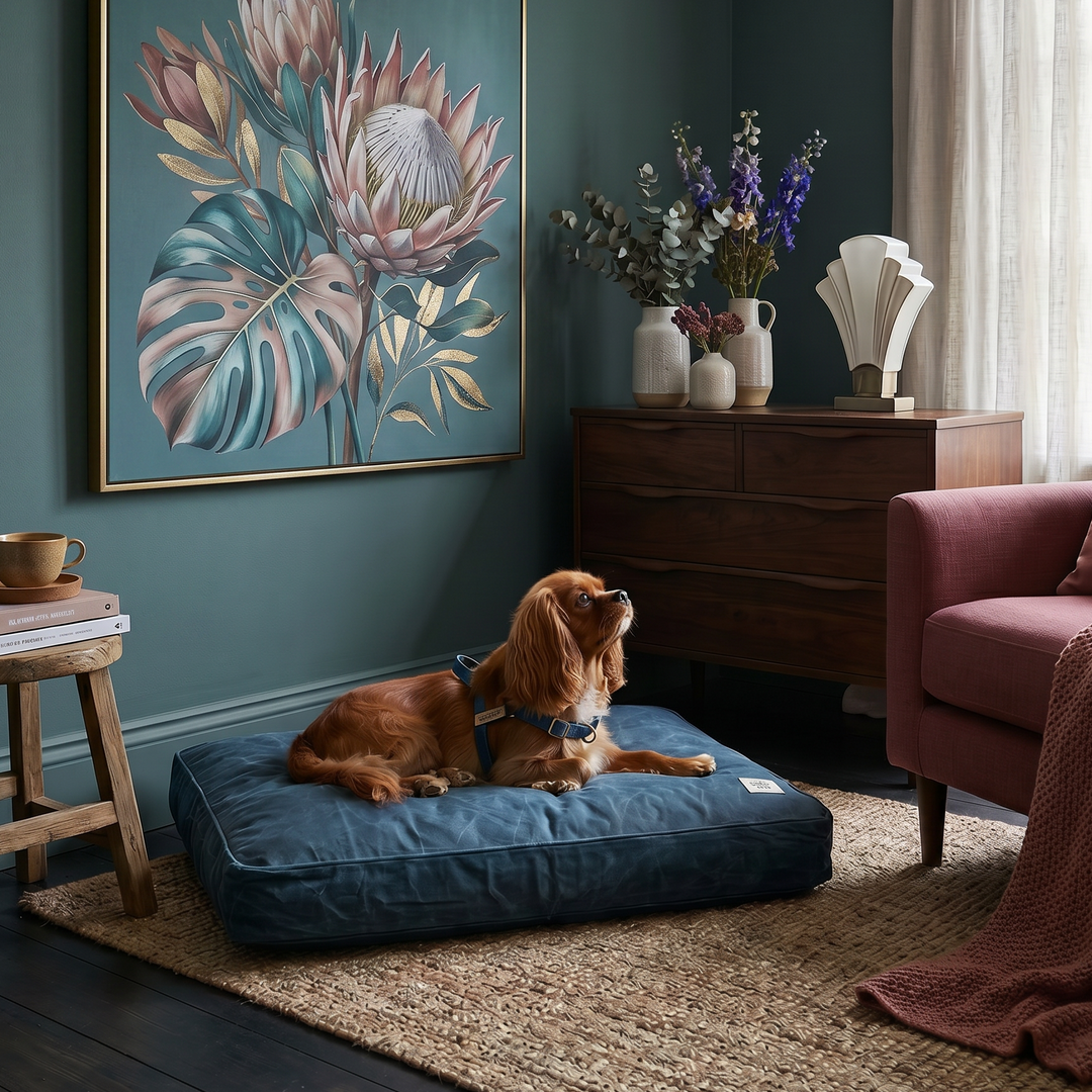 Waxed Canvas Dog Bed