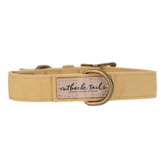 Waxed Canvas Dog Collar - Yellow