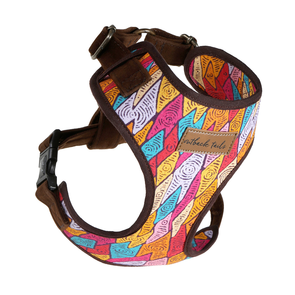 Canvas Dog Harness - Sand Dunes