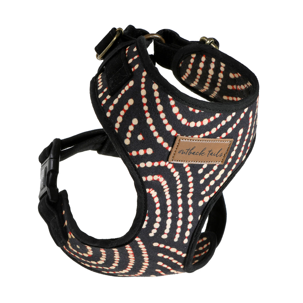 Canvas Dog Harness - Fire Country Dreaming