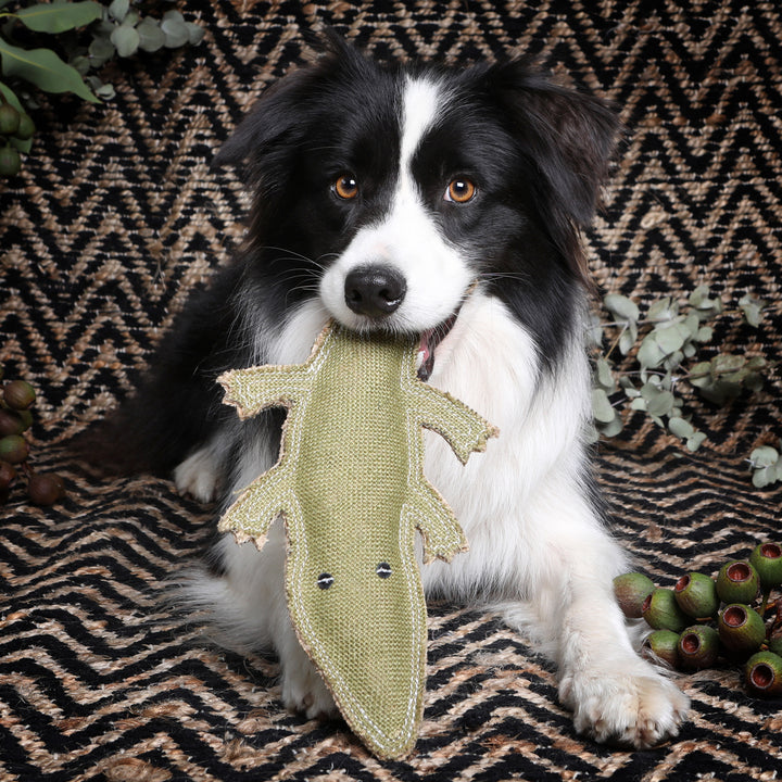 Outback Tails Corey The Croc Jute Chew Toy