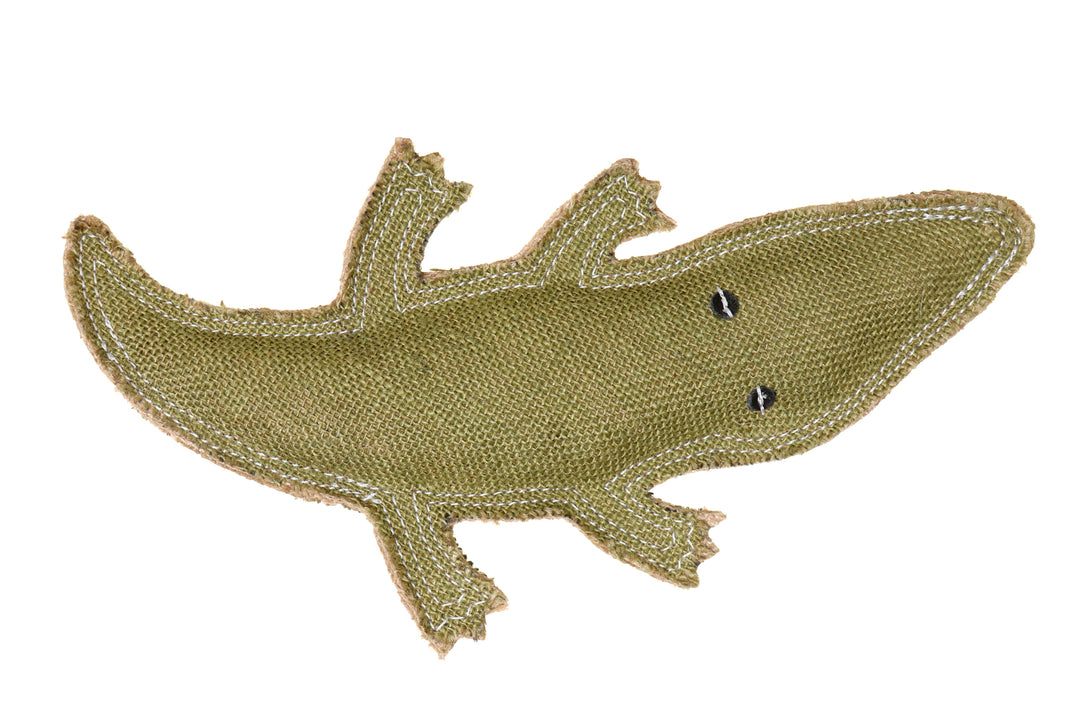 Outback Tails Corey The Croc Jute Chew Toy