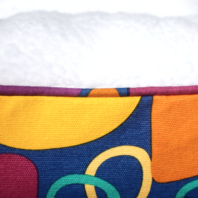 Fleecy Round Dog Bed - Puli Puli Multi Colour
