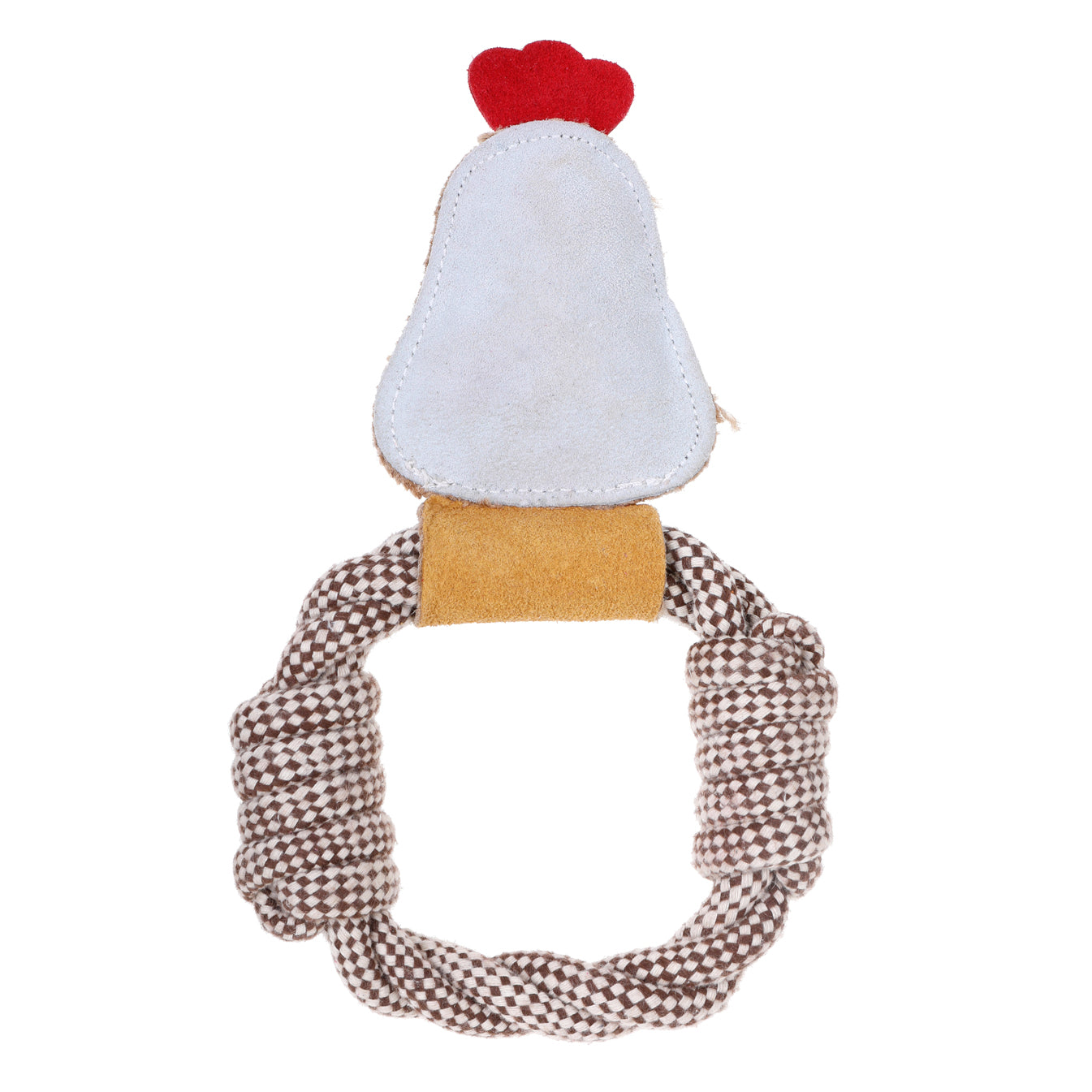 Country Tails Chicken Rope Ring Toy