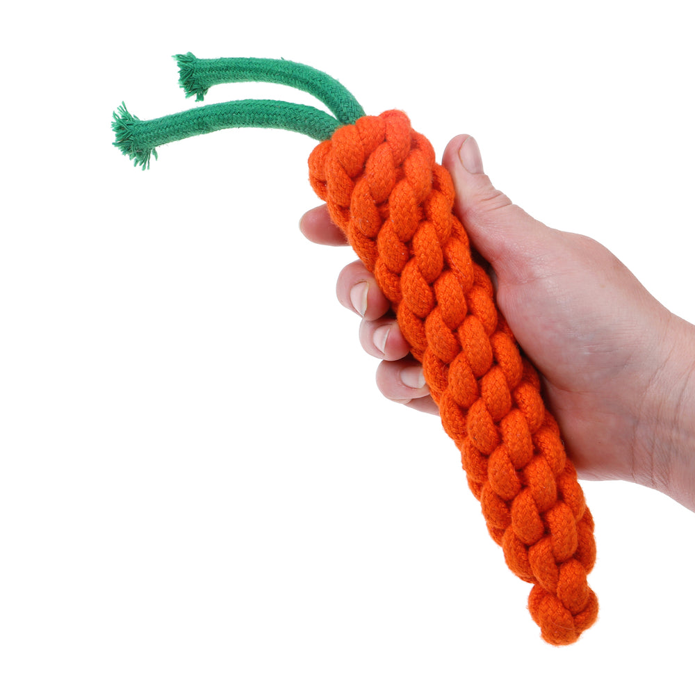 Country Tails Rope Toy - Carrot
