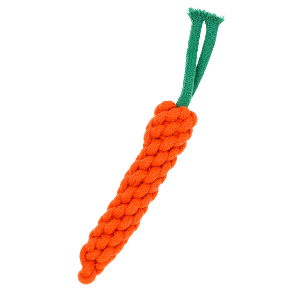 Country Tails Rope Toy - Carrot