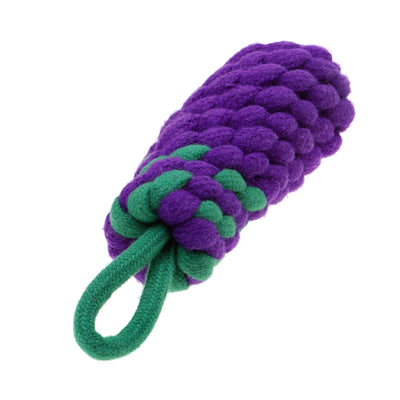 Country Tails Eggplant Rope Toy