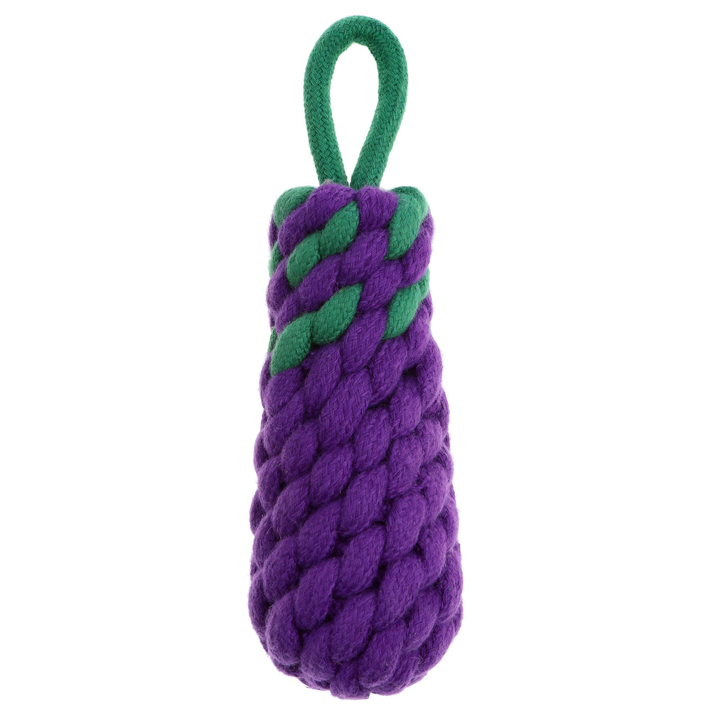 Country Tails Eggplant Rope Toy
