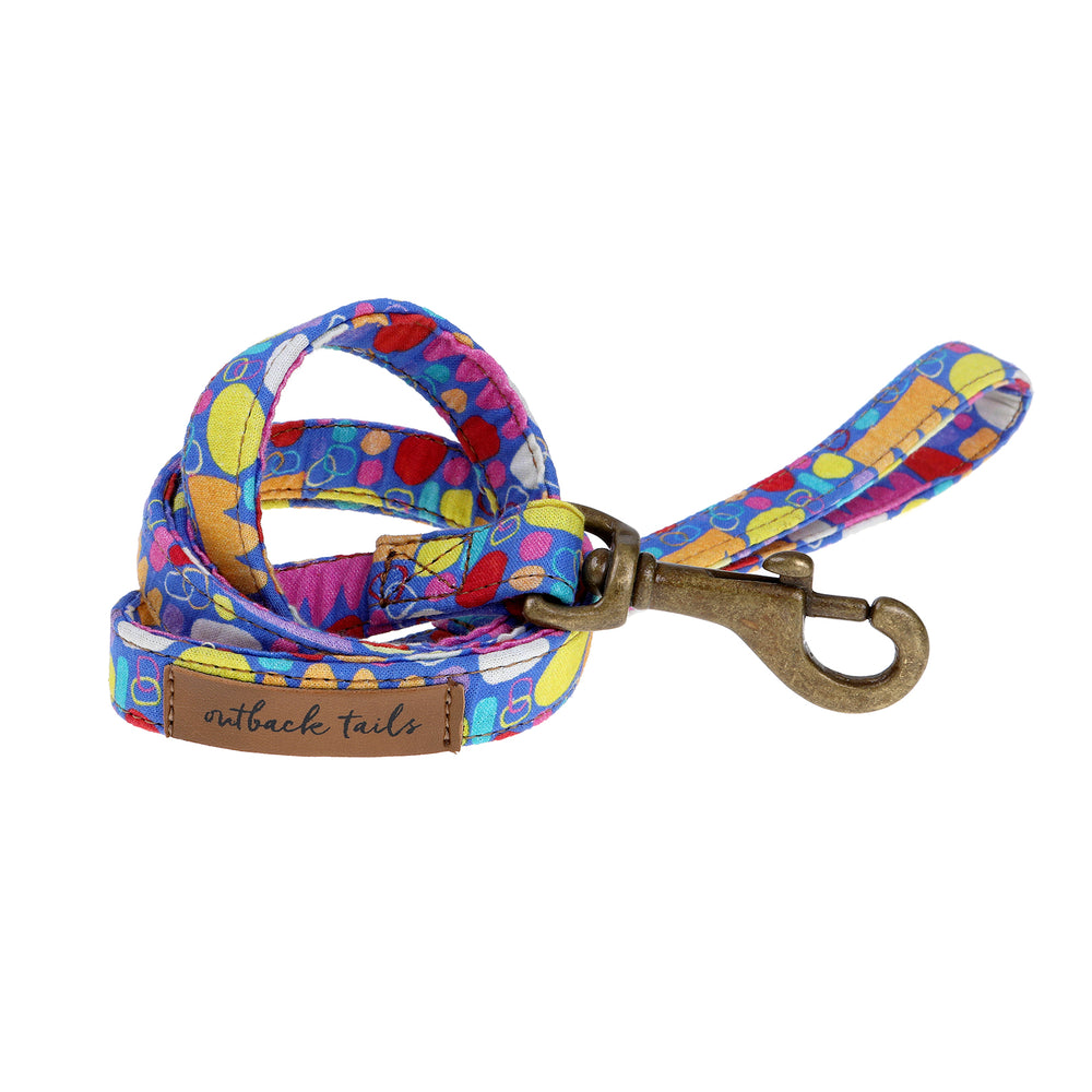 Vegan Canvas Dog Lead - Puli Puli Colour
