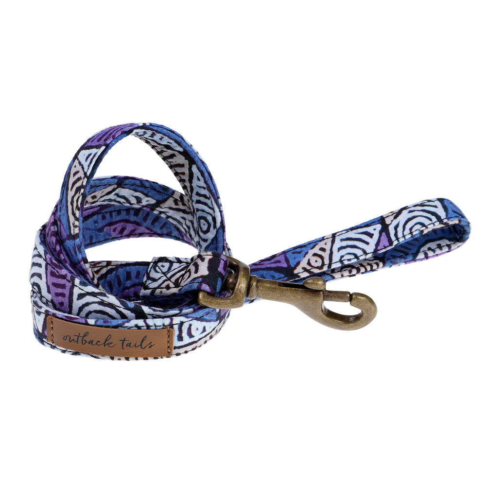 Vegan Canvas Dog Lead - Salt Lakes