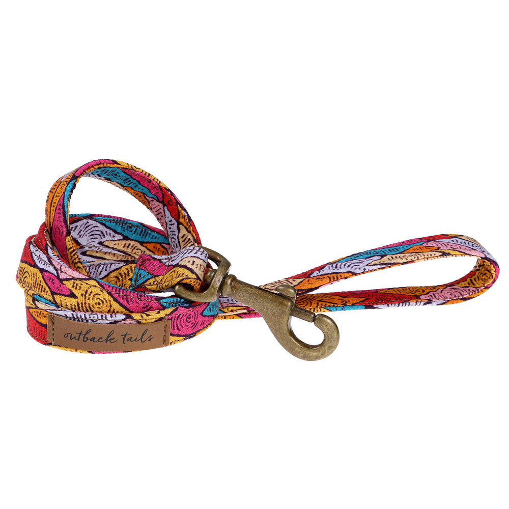 Vegan Canvas Dog Lead - Sand Dunes