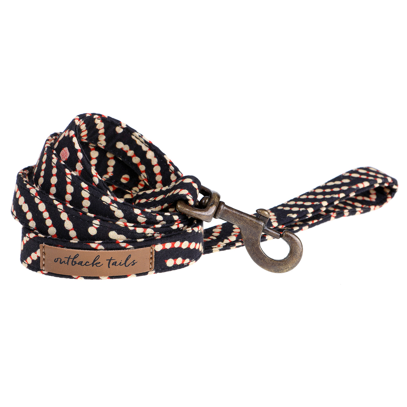 Vegan Canvas Dog Lead - Fire Country Dreaming