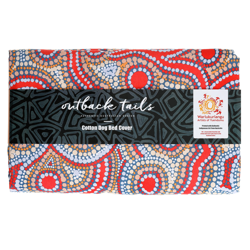 Dog Bed Cover - Snake Dreaming