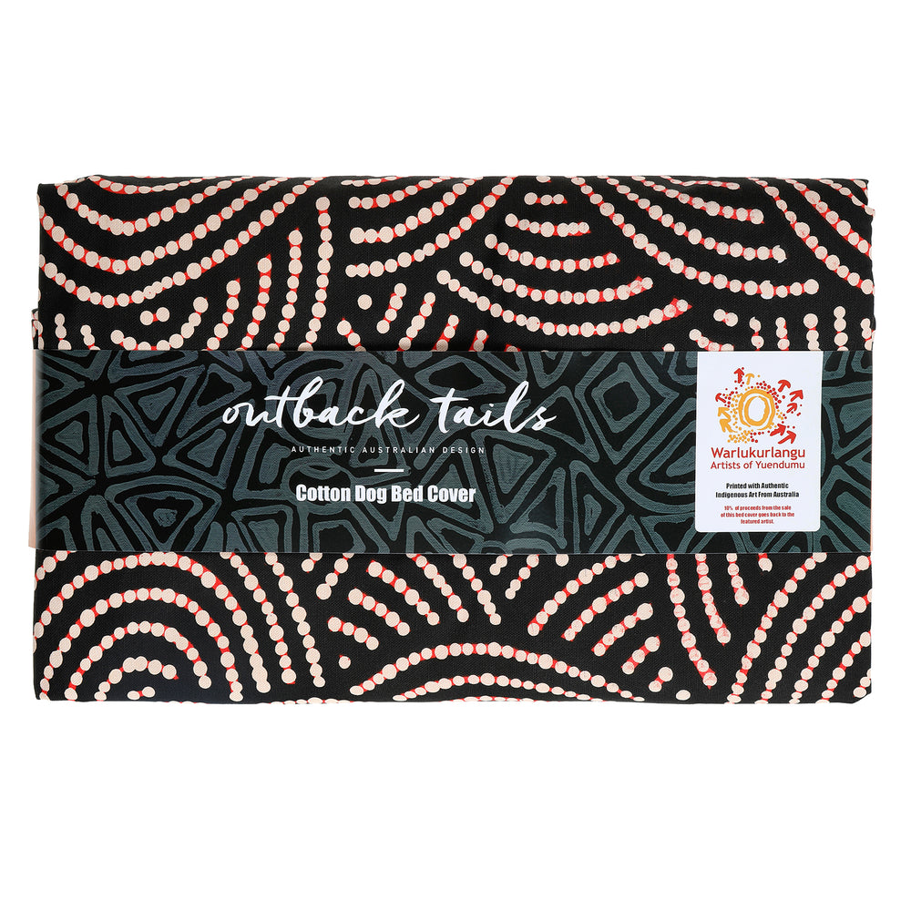 Dog Bed Cover - Fire Country Dreaming