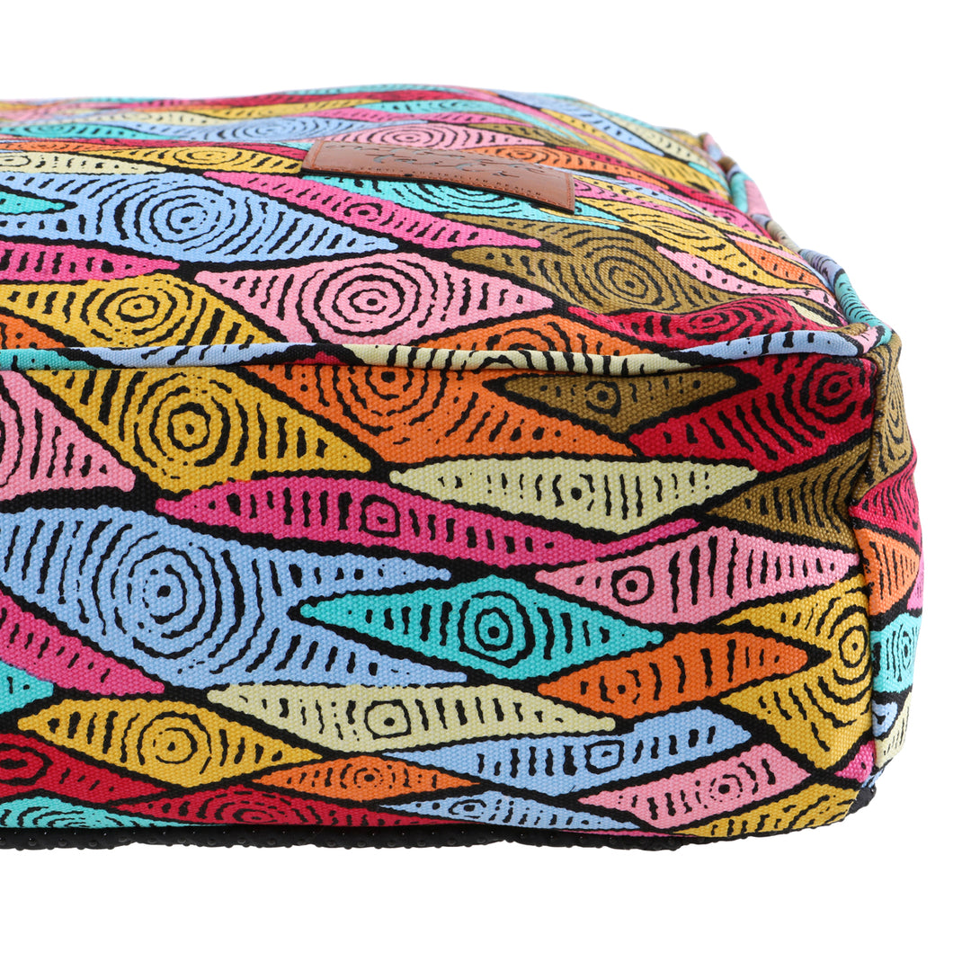 Rectangular Dog Bed - Sand Dunes (recycled poly stuffing)