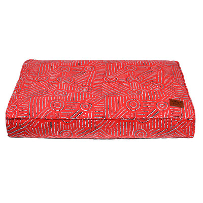 Rectangular Therapeutic Dog Bed - Water Dreaming